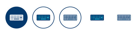 Keyboard icon vector isolated on white background. keyboard vector symbol