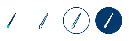 Paint icon vector isolated on white background. Paint brush vector icon. Paint roller iconのイラスト素材