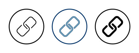 External link symbol icon vector. Link icon isolated on white background. Link vector icon....