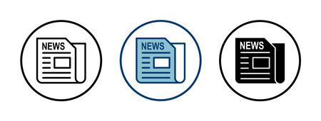 Newspaper icon vector isolated on white background. news paper icon vector