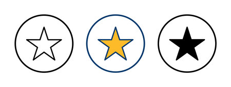 Star Icon vector isolated on white background. Star vector icon. Rating symbol
