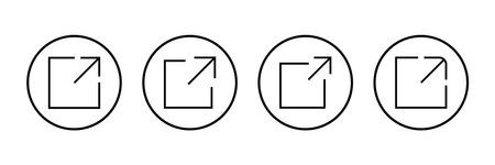 Link icon vector isolated on white background. Link vector icon. External link symbol vector icon. Hyperlink symbolのイラスト素材