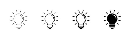 Lamp icon vector isolated on white background. Light bulb icon vector. Idea vector iconのイラスト素材