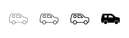 Car icon vector isolated on white background. Car icon vector.のイラスト素材