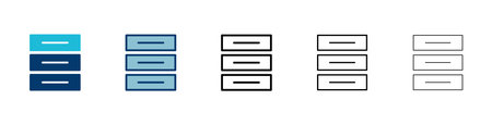 Database icon vector isolated on white background. database vector icon