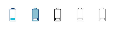 battery icon vector isolated on white background. Battery vector icon. battery charge level. battery charging iconのイラスト素材