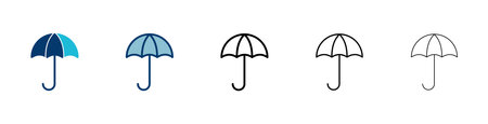 umbrella icon vector isolated on white background. Umbrella vector iconのイラスト素材
