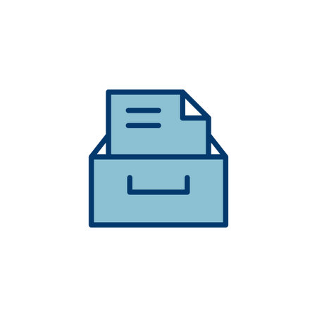 Archive folders icon vector isolated on white background. binders vector icon. Archive storage icon.のイラスト素材
