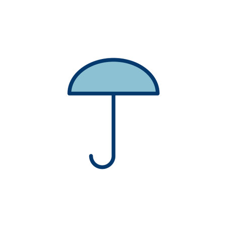 umbrella icon vector isolated on white background. Umbrella vector iconのイラスト素材