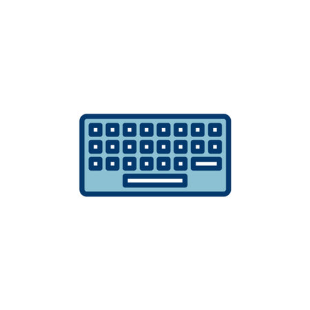 Keyboard icon vector isolated on white background. keyboard vector symbol