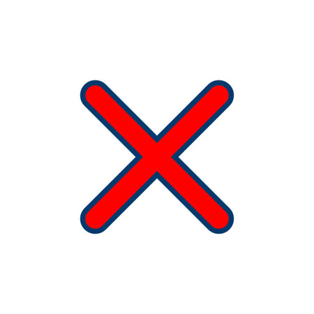 Close icon vector isolated on white background. Delete icon. remove, cancel, exit symbolのイラスト素材