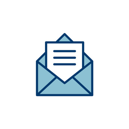 Mail vector vector icon isolated on white background. E-mail icon. Envelope illustration. Messageのイラスト素材