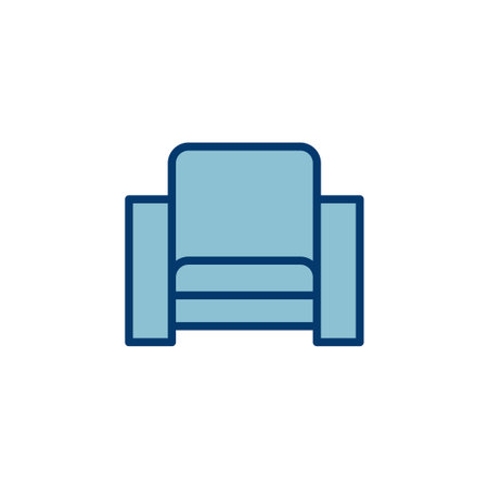 Sofa icon vector isolated on white background. sofa icon illustration. furnitureのイラスト素材