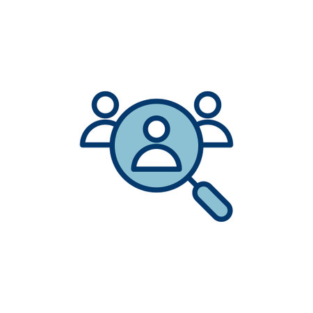 Hiring icon vector isolated on white background. Human resources concept. Recruitment. Search job vacancy icon. Hire. Find people iconのイラスト素材