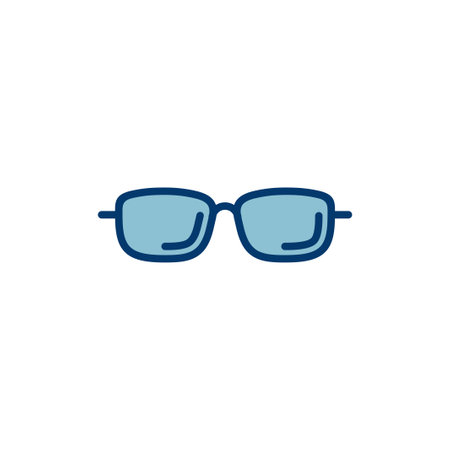 Glasses icon vector isolated on white background. Stylish Eyeglasses. Glasses vector. Optical conceptのイラスト素材