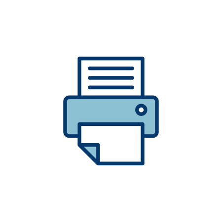 Printer icon vector isolated on white background. print icon. Fax vector icon.のイラスト素材