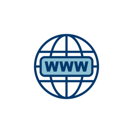 Web icon vector isolated on white background. Website vector icon. Internet world vectorのイラスト素材