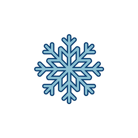 Snowflake icon vector isolated on white background. snow icon vector. Symbol of winter, frozenのイラスト素材