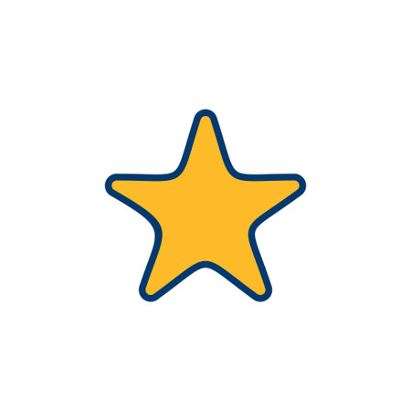 Star Icon vector isolated on white background. Star vector icon. Rating symbolのイラスト素材
