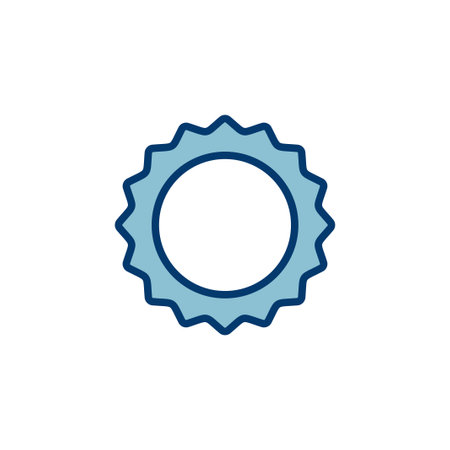 Badge icon vector isolated on white background. Awards icon. Achieve. Stampのイラスト素材