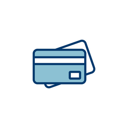 Credit card icon vector isolated on white background. Credit card payment icon vectorのイラスト素材