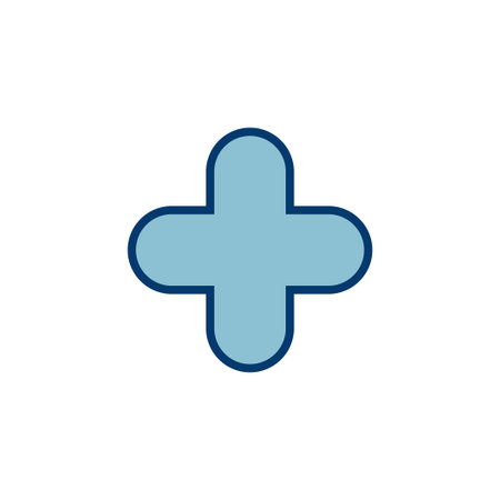 Plus Icon vector isolated on white background. Add plus icon. Addition sign. Medical Plus iconのイラスト素材