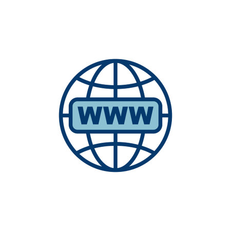 Web icon vector isolated on white background. Website vector icon. Internet world vectorのイラスト素材