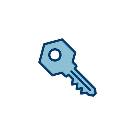 Key icon vector isolated on white background. Key vector icon. Key symbol. securityのイラスト素材