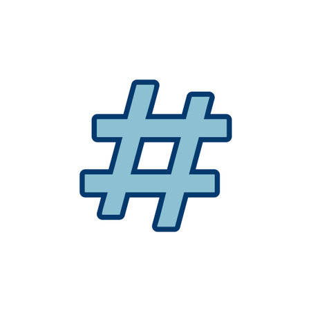 Hashtag icon vector isolated on white background. hashtag vector icon