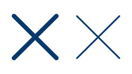 Close icon vector isolated on white background. Delete icon. remove, cancel, exit symbolのイラスト素材