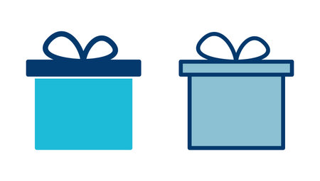 Gift icon vector isolated on white background. gift vector icon.  birthday giftのイラスト素材