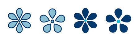 Flower icon vector isolated on white background. flower vector. flower symbolsのイラスト素材