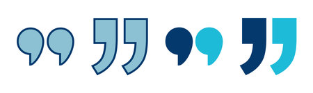 Quote icon vector isolated on white background. Quote sign icon. Quotation mark symbol.のイラスト素材