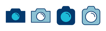 Camera Icon vector isolated on white background. Camera symbol. Camera vector iconのイラスト素材