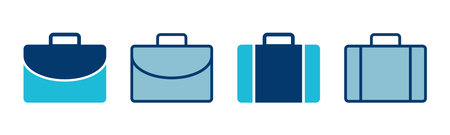 Briefcase icon vector isolated on white background. Briefcase vector iconのイラスト素材