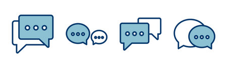 Chat icon vector isolated on white background. Chat vector icon. Speech bubble. message. contact usのイラスト素材