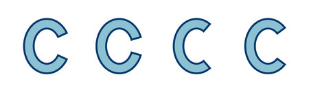 Copyright icon vector isolated on white background. copyright symbolsのイラスト素材