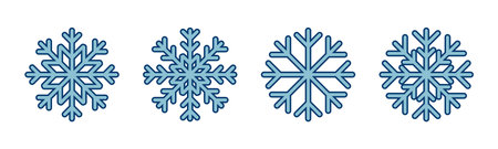Snowflake icon vector isolated on white background. snow icon vector. Symbol of winter, frozenのイラスト素材