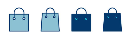 Shopping bag icon vector isolated on white background. Shopping bag vector icon. Basket iconのイラスト素材