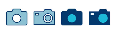 Camera Icon vector isolated on white background. Camera symbol. Camera vector iconのイラスト素材