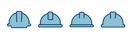 Helmet icon vector isolated on white background. Motorcycle helmets. Racing helmet. construction helmet icon. Safety helmetのイラスト素材