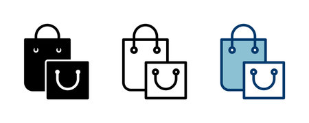 Shopping bag icon vector isolated on white background. Shopping bag vector icon. Basket iconのイラスト素材