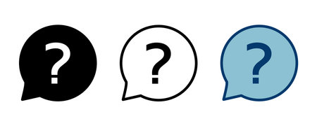 Question Icon vector isolated on white background. Question mark sign. help icon. Faqのイラスト素材