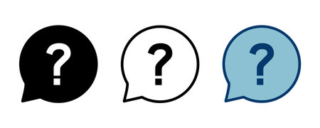 Question Icon vector isolated on white background. Question mark sign. help icon. Faqのイラスト素材