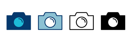Camera Icon vector isolated on white background. Camera symbol. Camera vector iconのイラスト素材