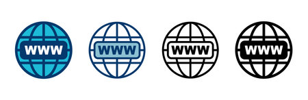 Web icon vector isolated on white background. Website vector icon. Internet world vectorのイラスト素材