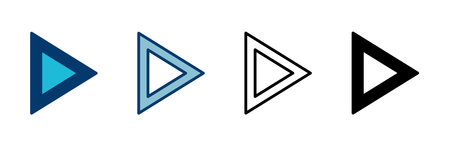 play Icon vector isolated on white background. Play button vector icon. Video icon vectorのイラスト素材