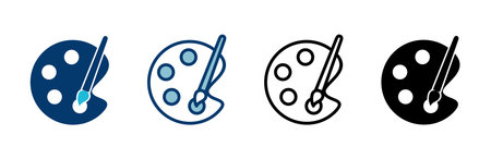 Paint icon vector isolated on white background. Paint brush vector icon. Paint roller iconのイラスト素材