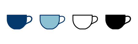 coffee cup icon vector isolated on white background. Coffee cup icon. Coffee vector icon. Teaのイラスト素材