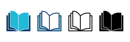 Book icon vector isolated on white background. Book vector icon. ebook iconのイラスト素材